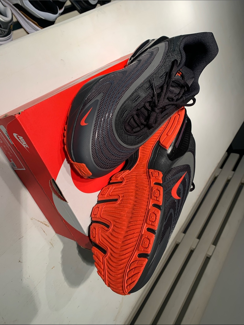Nike Air Max Fire Men’s Black and Red Running Sneakers